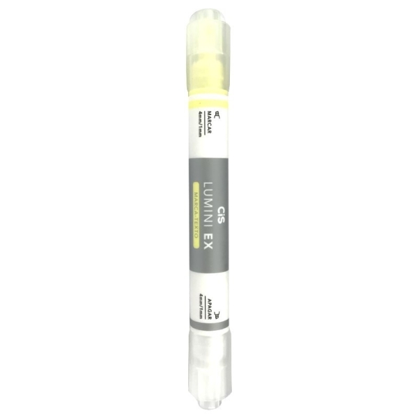 MARCA TEXTO CIS LUMINI EX APAGAVEL AMARELO - Imagem 2