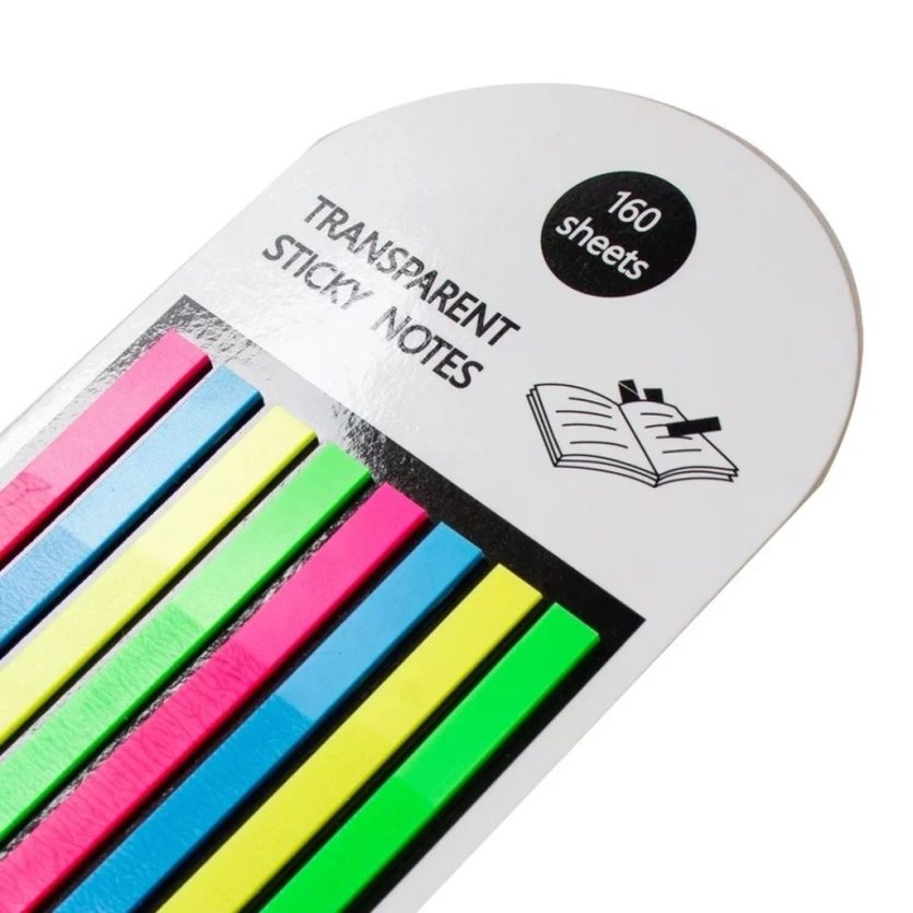 MARCA TEXTO EM FITA CARTELA 160 STICKS
