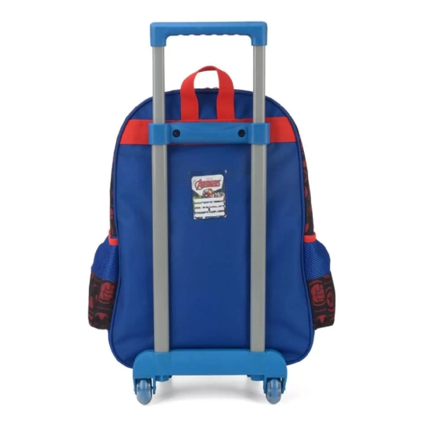MOCHILA COM RODAS LUXCEL AVERGERS AZUL - Imagem 3