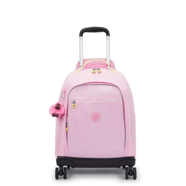 MOCHILA DE RODINHAS KIPLING NEW ZEA COTTON CANDY