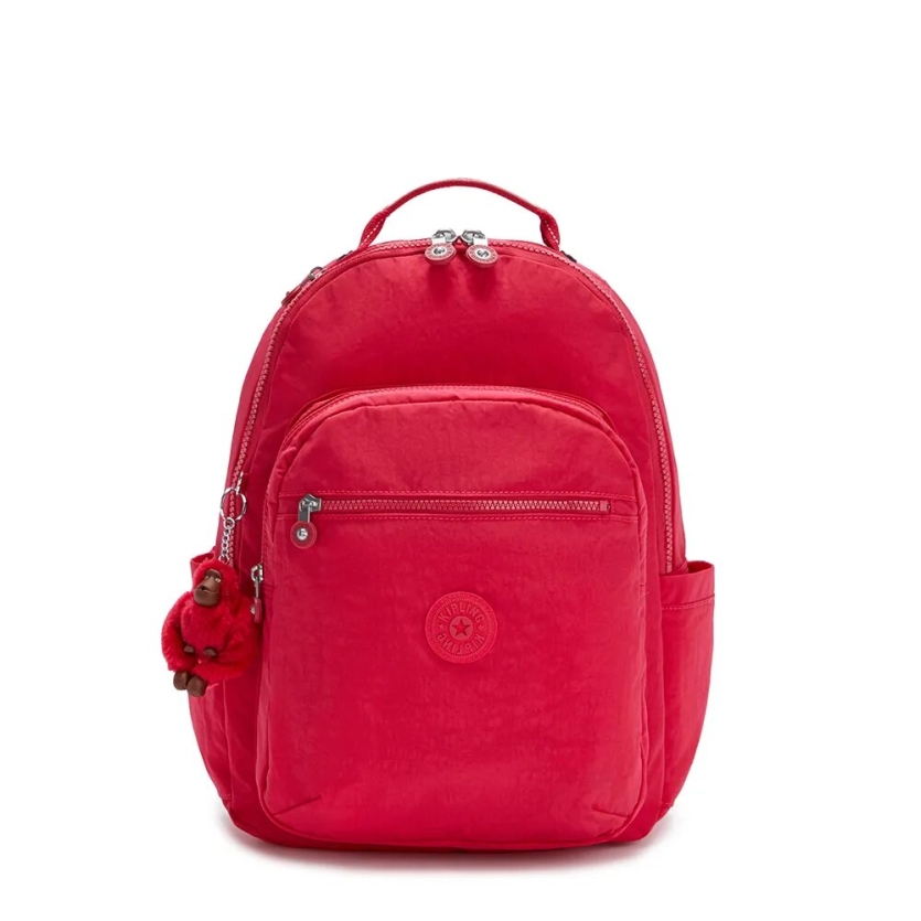 MOCHILA ESCOLAR KIPLING 100% POLIAMIDA SEOUL TRUE PINK