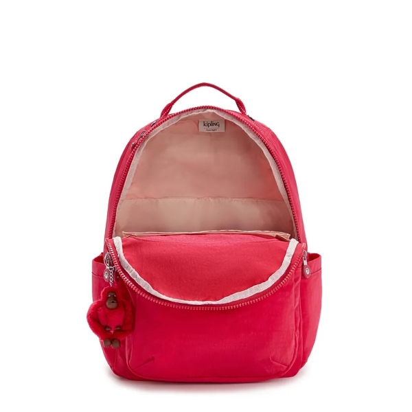 MOCHILA ESCOLAR KIPLING 100% POLIAMIDA SEOUL TRUE PINK - Imagem 2