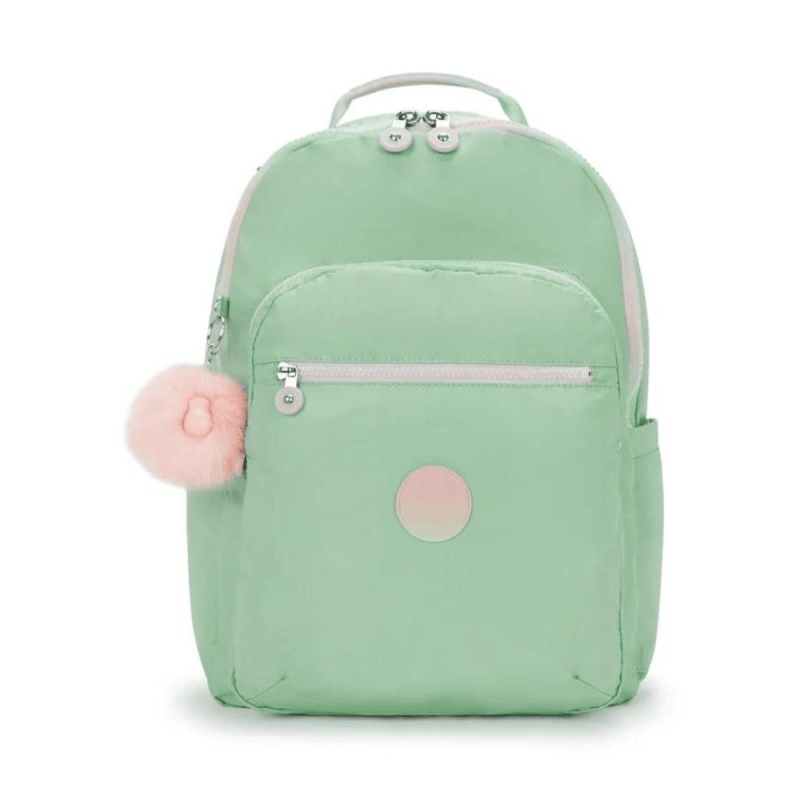 MOCHILA KIPLING SEOUL SOFT GREEN MET