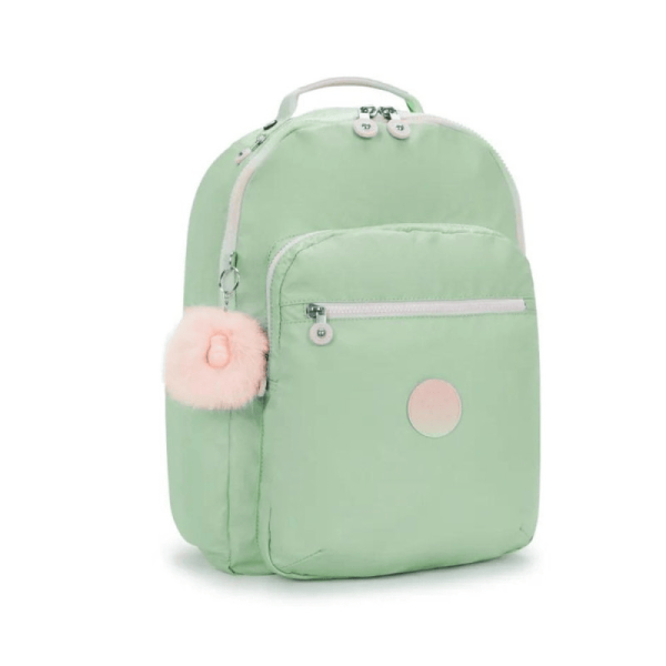 MOCHILA KIPLING SEOUL SOFT GREEN MET - Imagem 2