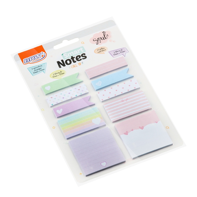 BLOCO SMART NOTES BRW CALL UP 25FLS 10BLOCOS