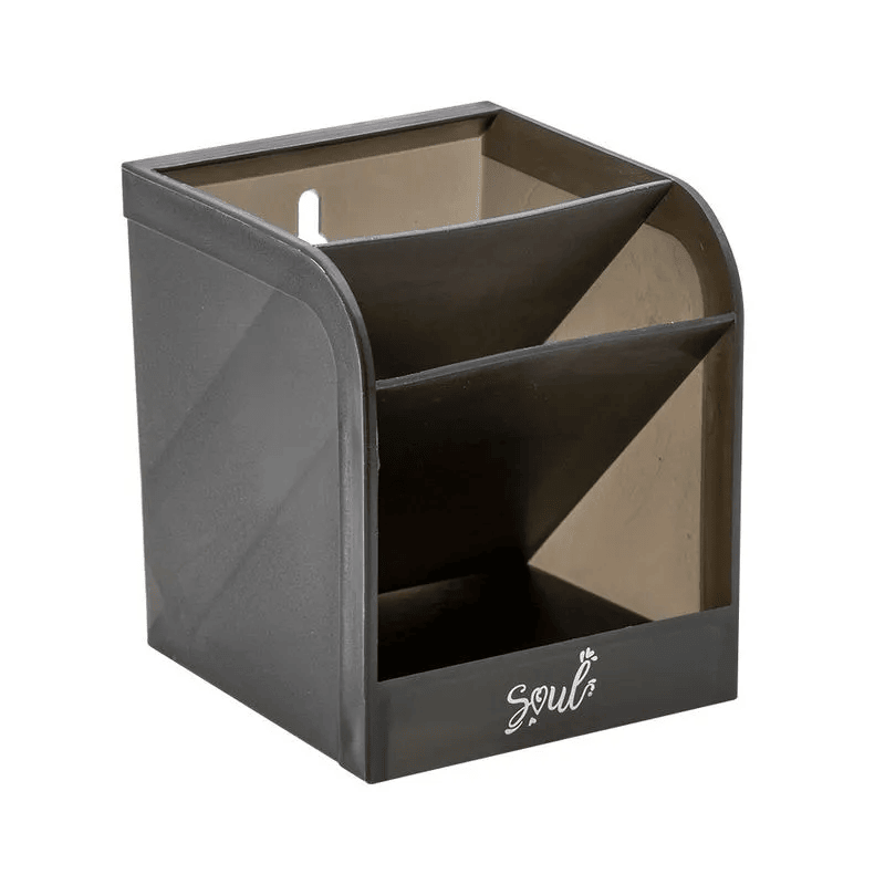 ORGANIZADOR PLASTICO VERTICAL BRW 3 DIV PRETO