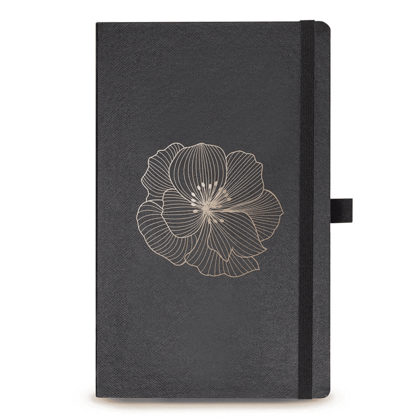 PAPERTALK MAXI OTIMA 12,5X20CM NOIR FLORES