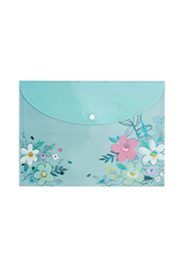 PASTA COM BOTAO HORIZONTAL MOLIN LOVE FLOWERS - Imagem 2