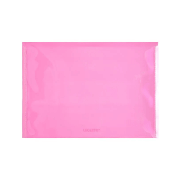 PASTA ENVELOPE PLASTICA LEO E LEO PINK VIBES CORACAO - Imagem 2