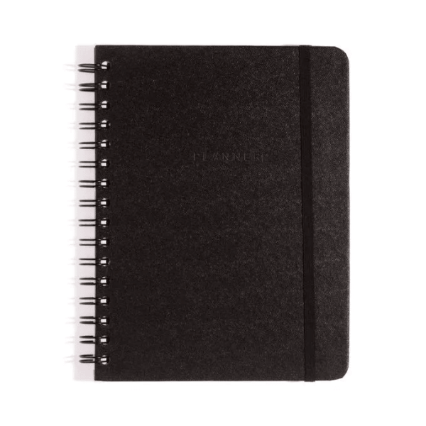 PLANNER PERMAN WIRE-O CICERO CLASSICA SEMANAL A5 PRETO