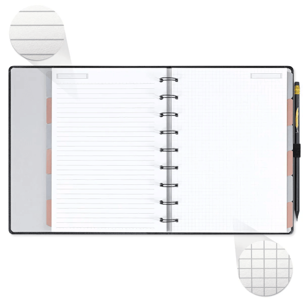 PLANNER SYSTEMFLEX ULTRA OTIMA 16,5X24CM NOIR PENA - Imagem 2