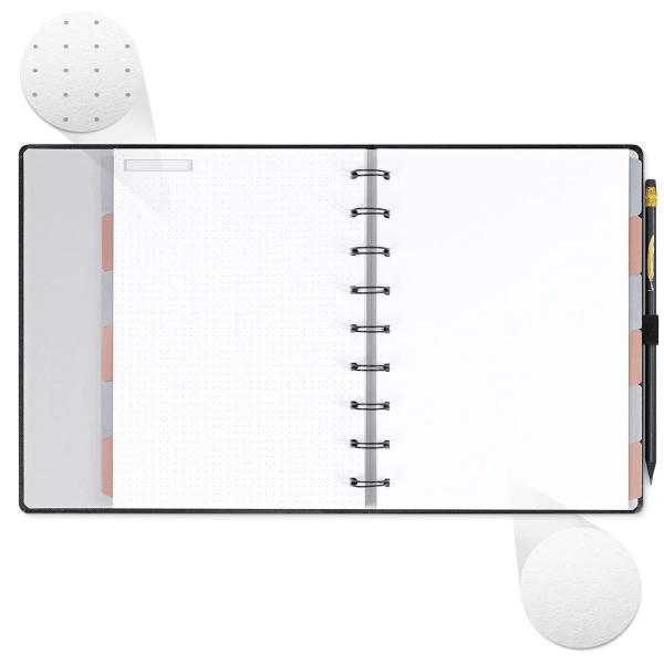 PLANNER SYSTEMFLEX ULTRA OTIMA 16,5X24CM NOIR PENA - Imagem 3