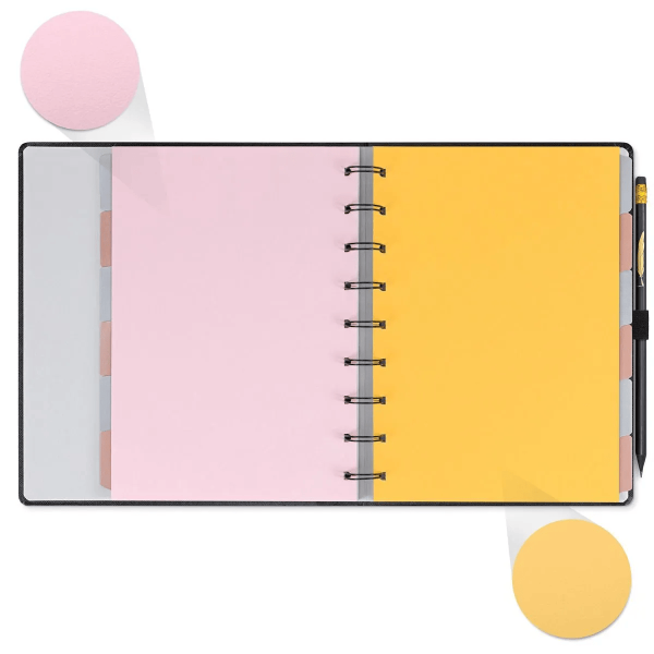 PLANNER SYSTEMFLEX ULTRA OTIMA 16,5X24CM NOIR PENA - Imagem 4