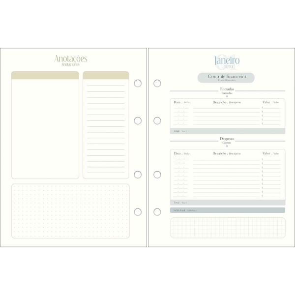 REFIL AGENDA PLANNER ARGOLADO S/L TILIBRA M7 - Imagem 4