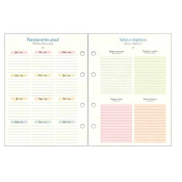 REFIL AGENDA PLANNER TILIDISCO TILIBRA M7 - Imagem 2