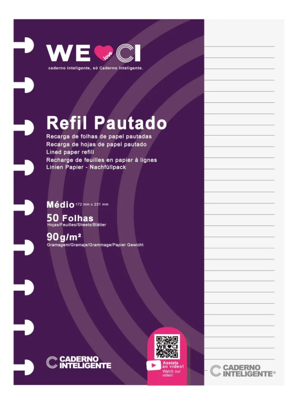 Refil Caderno Inteligente Pautado - Imagem 2
