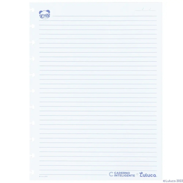 REFIL CADERNO INTELIGENTE PAUTADO BY LULUCA 90G A5 - Imagem 2