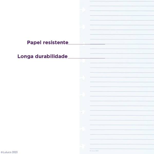 REFIL CADERNO INTELIGENTE PAUTADO BY LULUCA 90G A5 - Imagem 3
