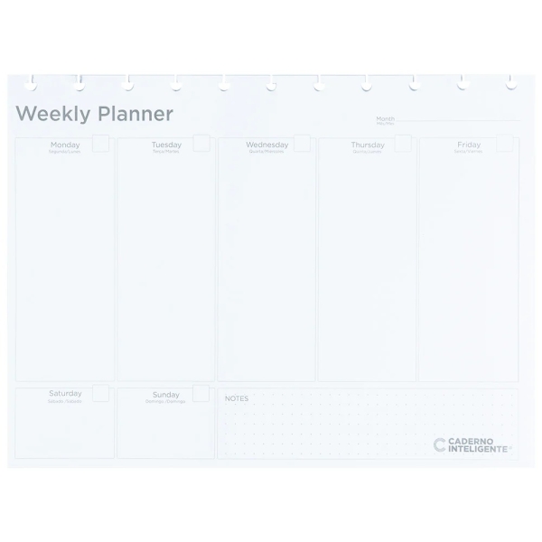 REFIL CADERNO INTELIGENTE WEEKLY PLANNER MY FRAMEAA MEDIO 12