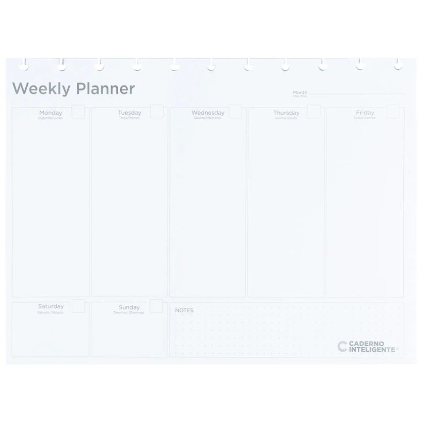REFIL CADERNO INTELIGENTE WEEKLY PLANNER MY FRAMEAA MEDIO 12