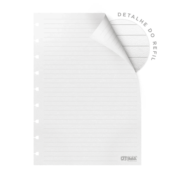 REFIL SYSTEMFLEX ULTRA OTIMA 16,5X24CM PAUTADO 90G BRANCO - Imagem 3