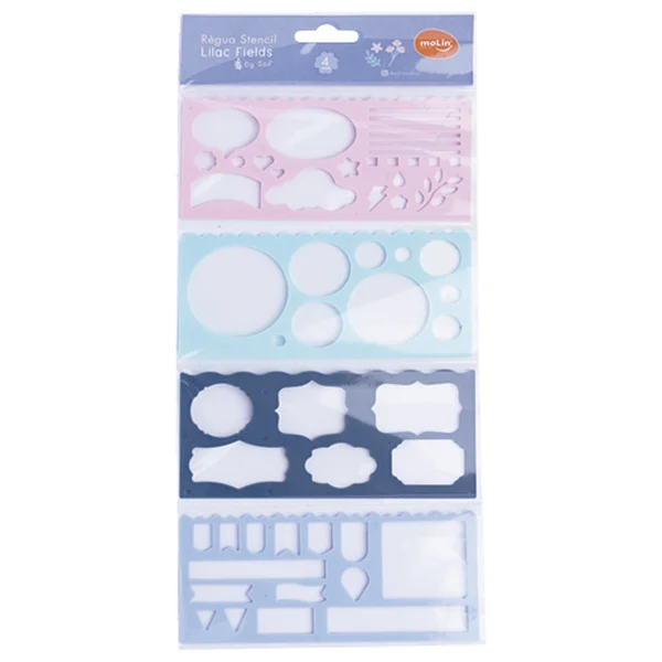 REGUA STENCIL MOLIN BY SOF LILAC FIELDS BOLSA 4UNDS