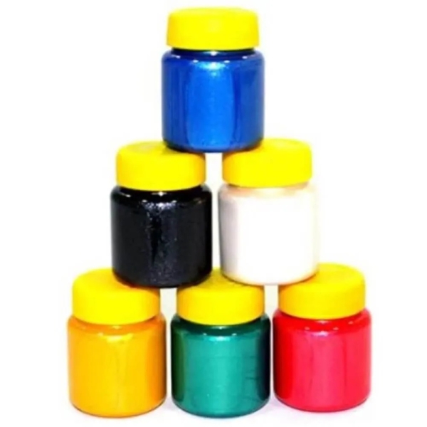 Tempera Guache Acrilex Metallic 6 Cores 15ML - Imagem 2