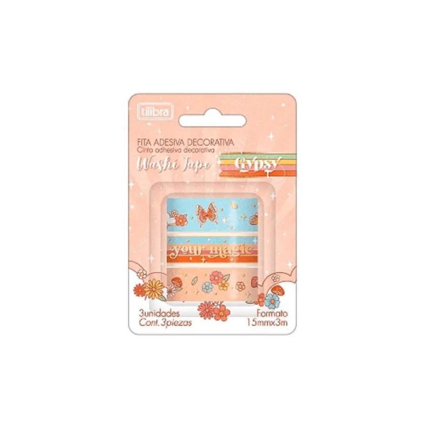WASHI TAPE TILIBRA GYPSY 3UNDS