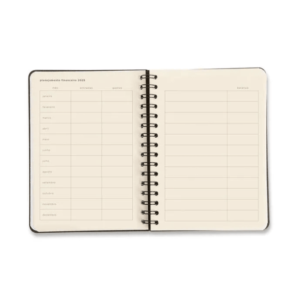 AGENDA PLANNER WIRE-O CICERO A5 ATELIE SEMANAL PRETO - Imagem 6