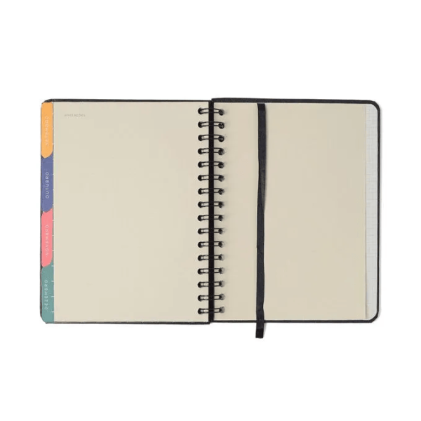 AGENDA PLANNER WIRE-O CICERO A5 BOSSA NOVA PONTOS OFF WHITE - Imagem 8