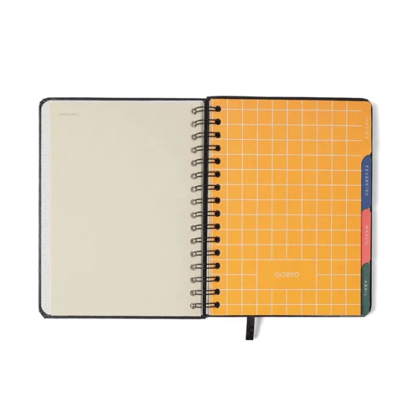 AGENDA PLANNER WIRE-O CICERO A5 BOSSA NOVA PONTOS OFF WHITE - Imagem 9