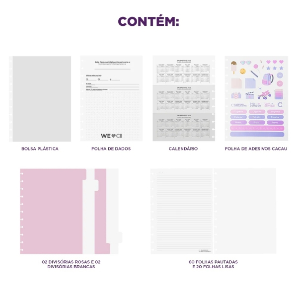 CADERNO INTELIGENTE GRANDE UNIQUE BY CACAU - Imagem 5