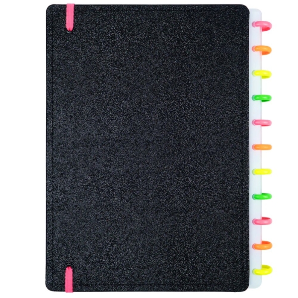 CADERNO INTELIGENTE LETS GLITTER NEON BLACK - Imagem 7