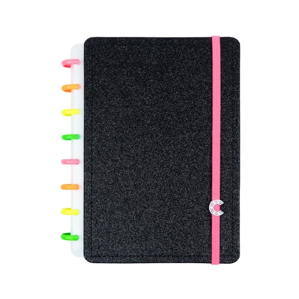 CADERNO INTELIGENTE LETS GLITTER NEON BLACK - Imagem 9