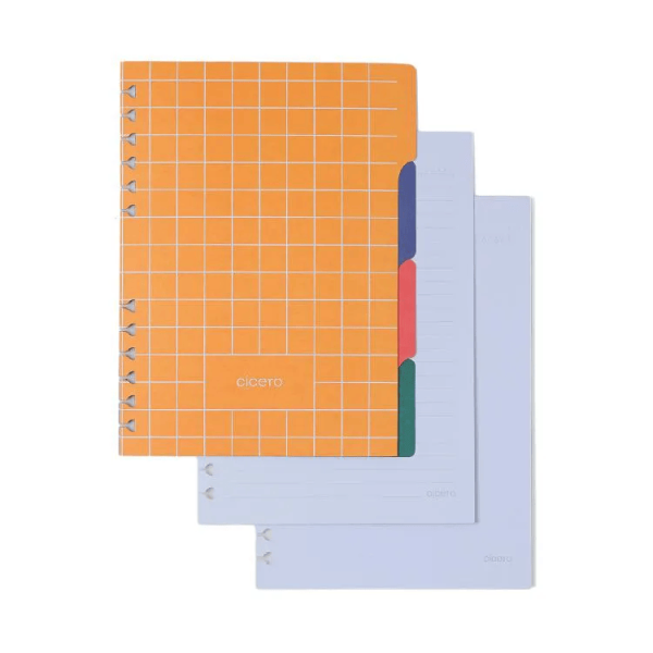 CADERNO ORGANIZADOR CICERO A5 ASTRAL MARE OFF WHITE - Imagem 5