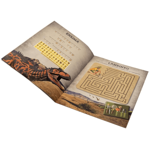 LIVRO LEIA E BRINQUE O MUNDO DOS DINOSSAUROS - Imagem 5