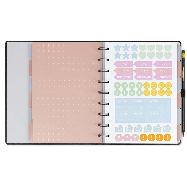 PLANNER SYSTEMFLEX ULTRA OTIMA 16,5X24CM NOIR PENA - Imagem 5