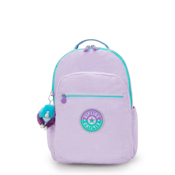 MOCHILA ESCOLA SEOUL KIPLING LAVENDER