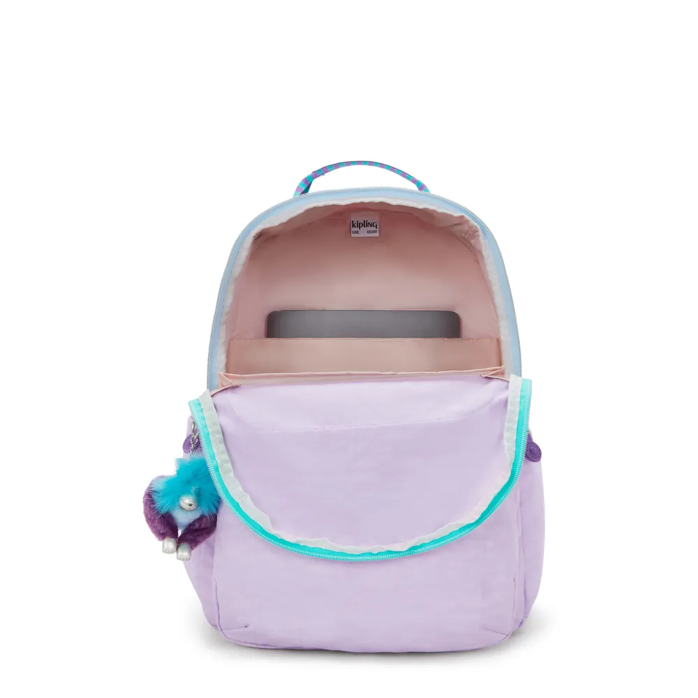 MOCHILA ESCOLA SEOUL KIPLING LAVENDER - Imagem 3