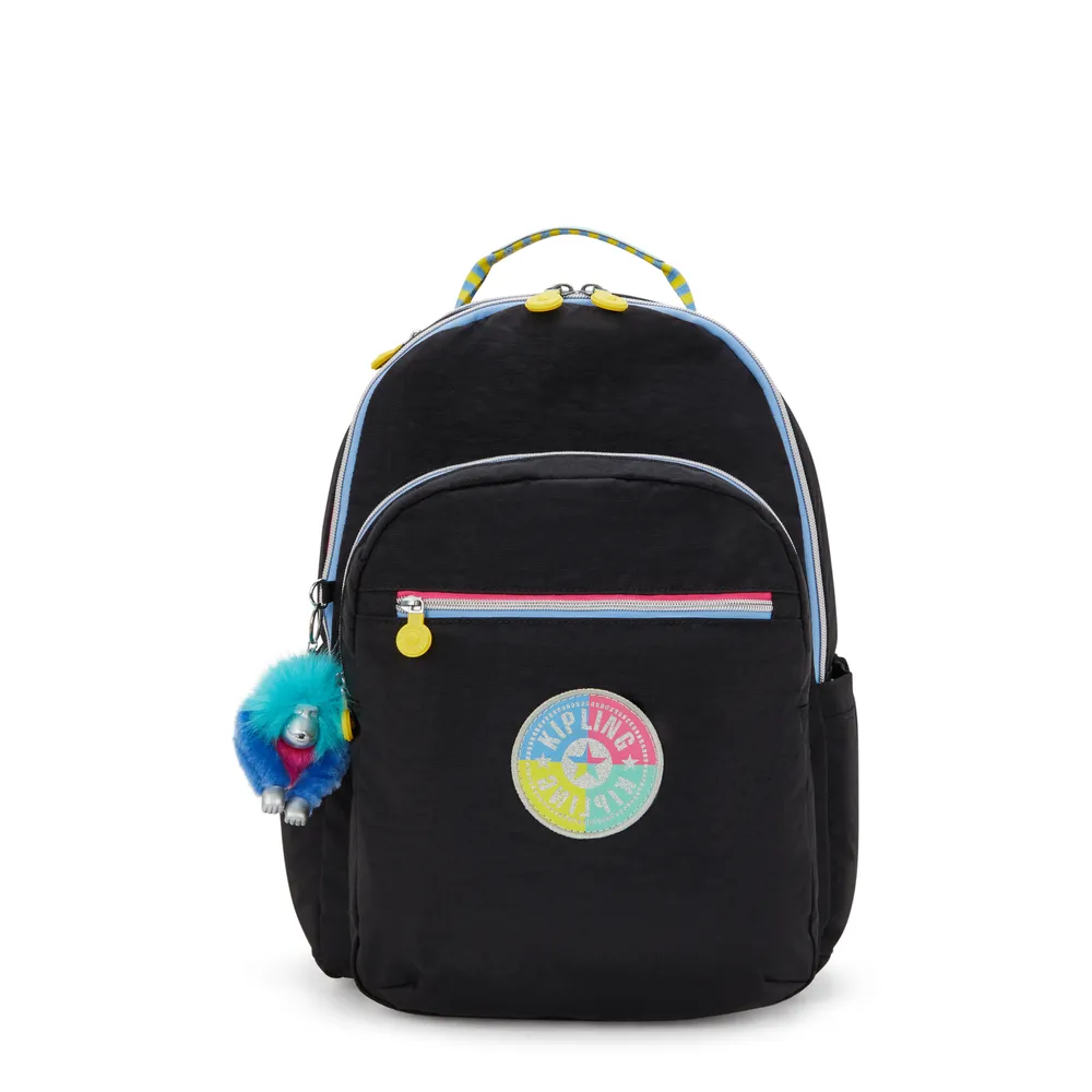 MOCHILA ESCOLA SEOUL KIPLING TRUE BLACK