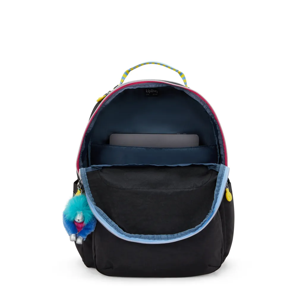 MOCHILA ESCOLA SEOUL KIPLING TRUE BLACK - Imagem 3