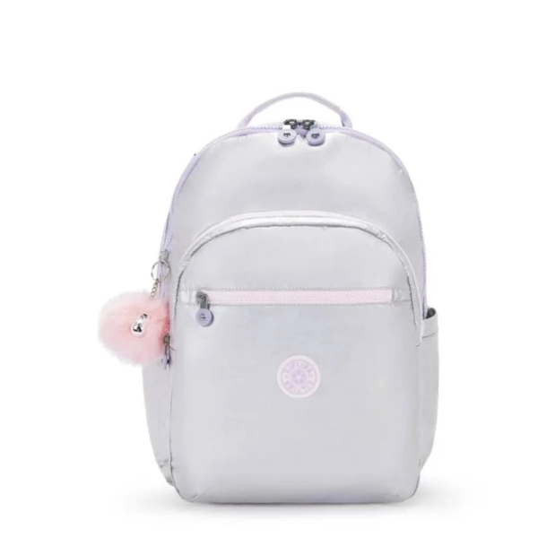 MOCHILA SEOUL KIPLING SILVER GL
