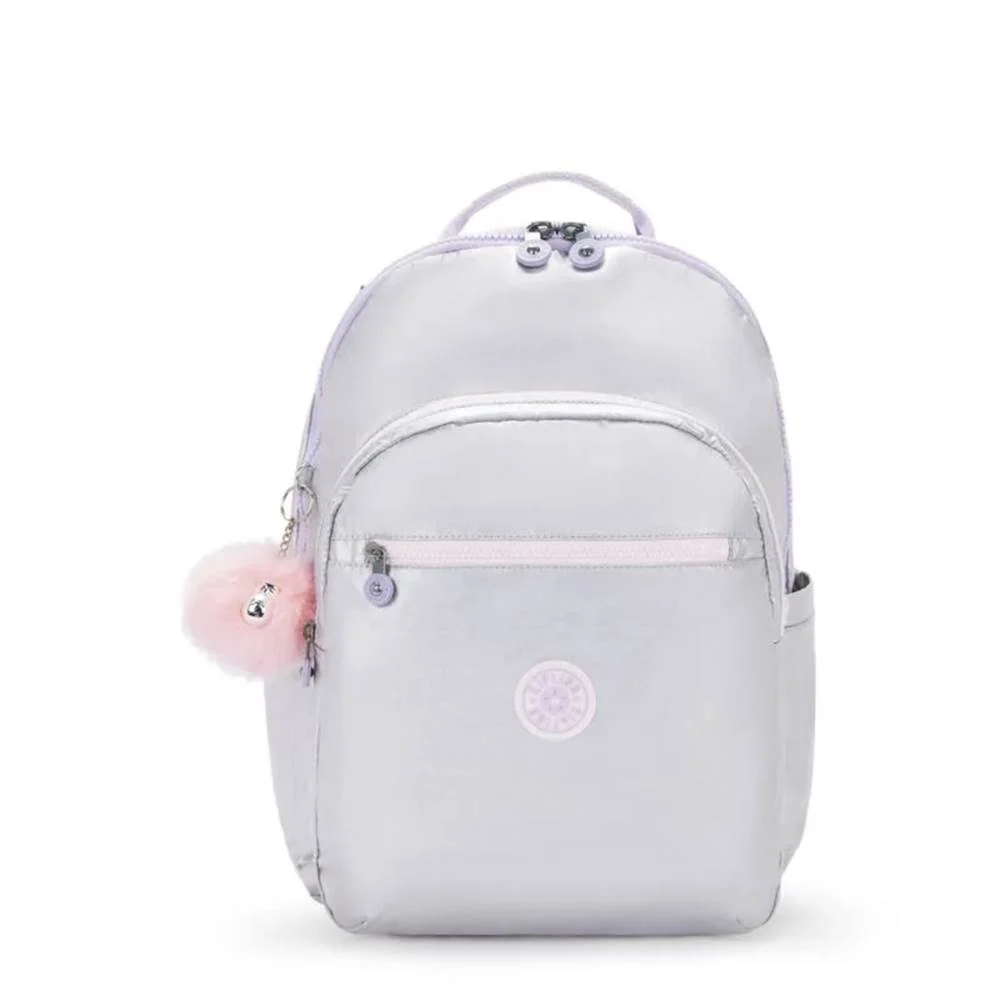 MOCHILA SEOUL XL KIPLING SILVER GL