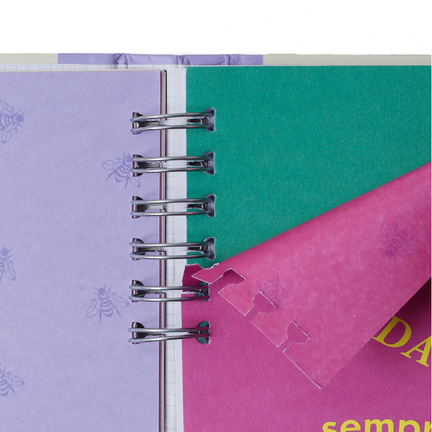 CADERNO ORGANIZADOR PAUTADO PONTADO A5 CICERO MELISSA PINK B - Imagem 3