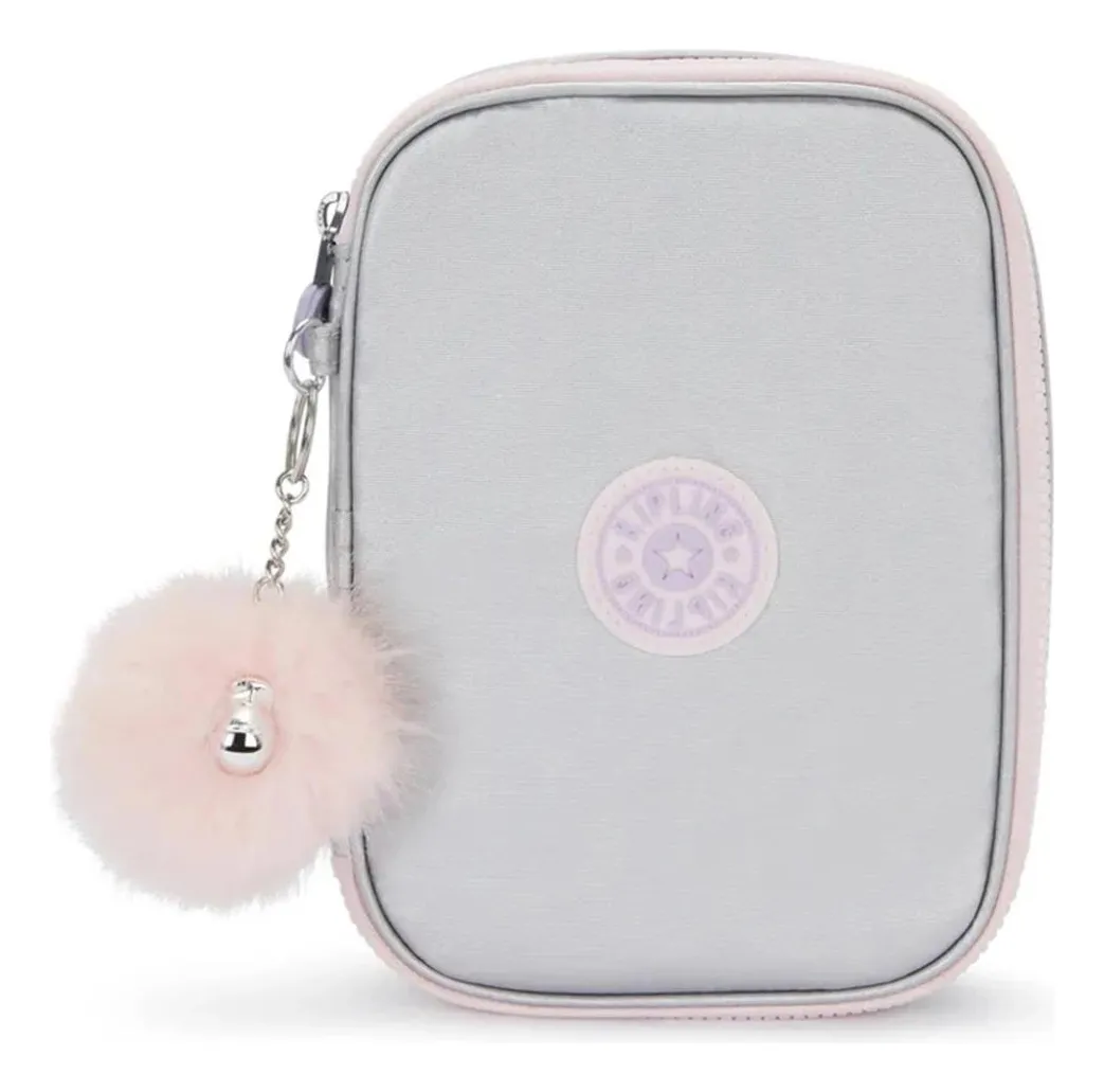 ESTOJO BOX 100 PENS KIPLING SILVER GLOW MET