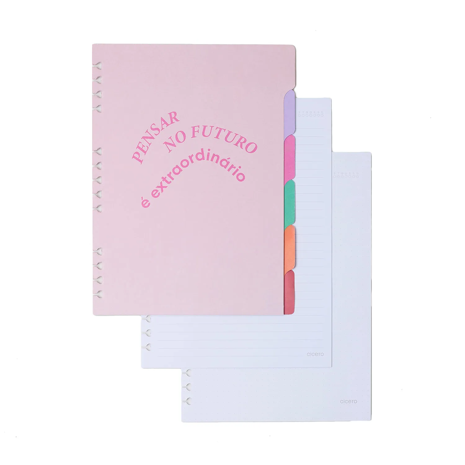 CADERNO ORGANIZADOR PAUTADO PONTADO 17X24 CICERO MELISSA - Imagem 7