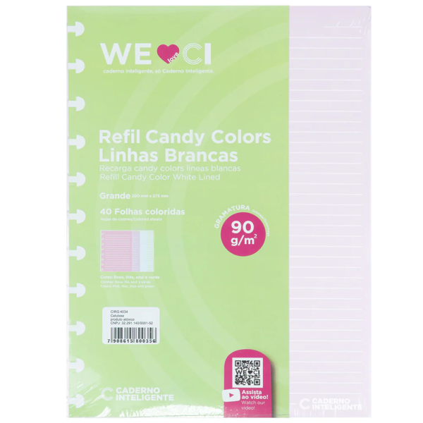 REFIL CI MEDIO CANDY COLORS LINHA BCA 90G